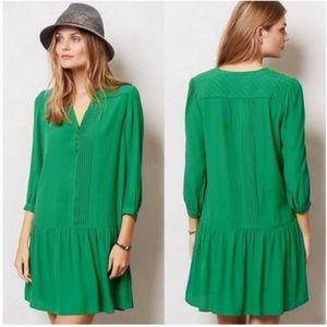 Anthropologie Maeve Green Galina Tunic Dres